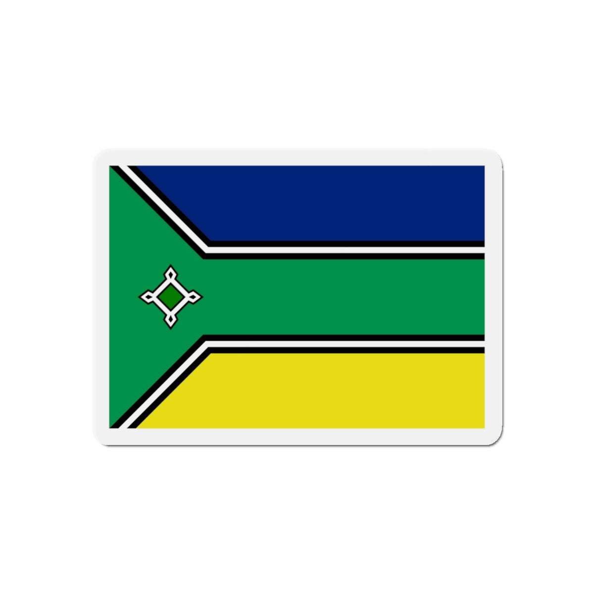 Flag of Amapá Brazil - Die-Cut Magnet-4" x 4"-The Sticker Space