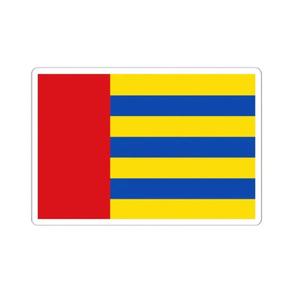 Flag of Amay (Belgium) STICKER Vinyl Kiss-Cut Decal 6 Inch White - The Sticker Space