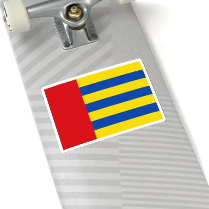 Flag of Amay (Belgium) STICKER Vinyl Kiss-Cut Decal - The Sticker Space