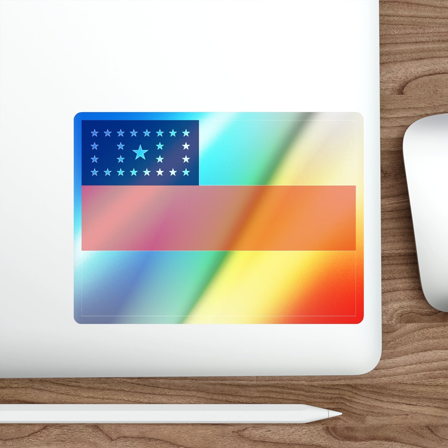 Flag of Amazonas Brazil Holographic STICKER Die-Cut Vinyl Decal-The Sticker Space