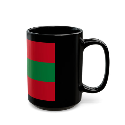 Flag of Ambato Ecuador - Black Coffee Mug-The Sticker Space