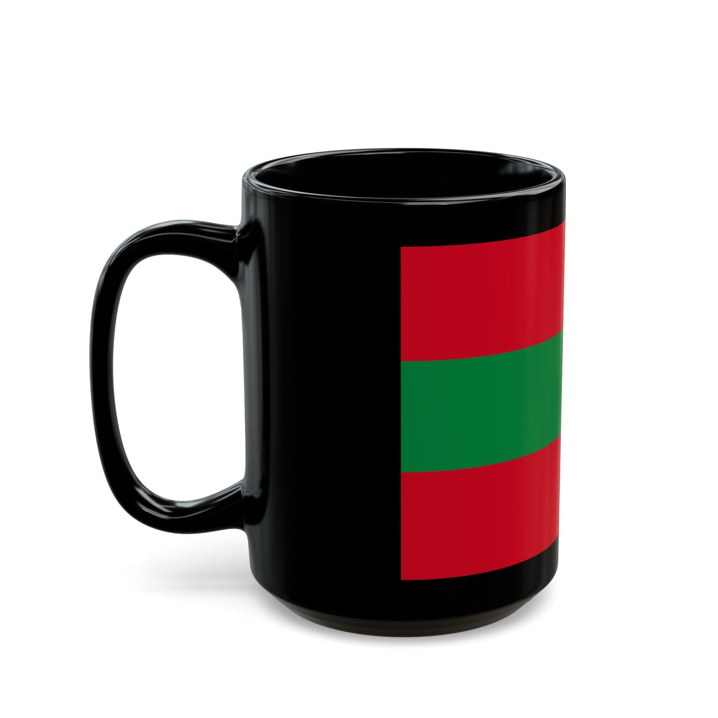 Flag of Ambato Ecuador - Black Coffee Mug-The Sticker Space