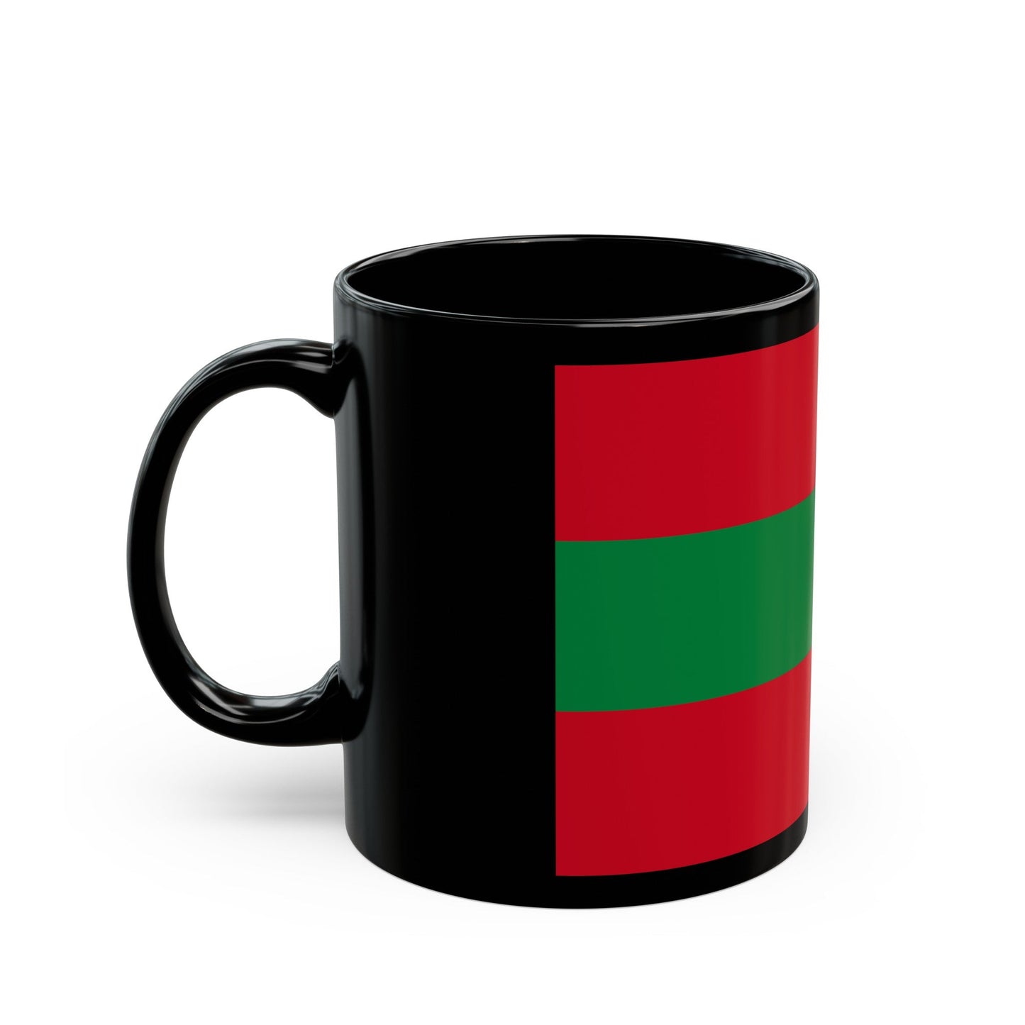 Flag of Ambato Ecuador - Black Coffee Mug-The Sticker Space