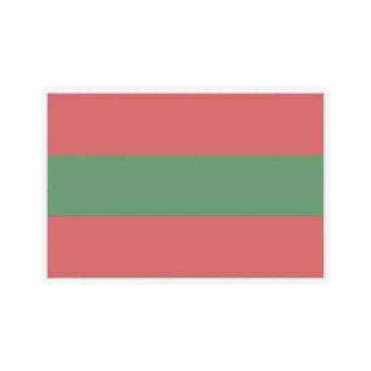 Flag of Ambato Ecuador - STICKER Vinyl Kiss-Cut Decal 3 Inch Transparent - The Sticker Space