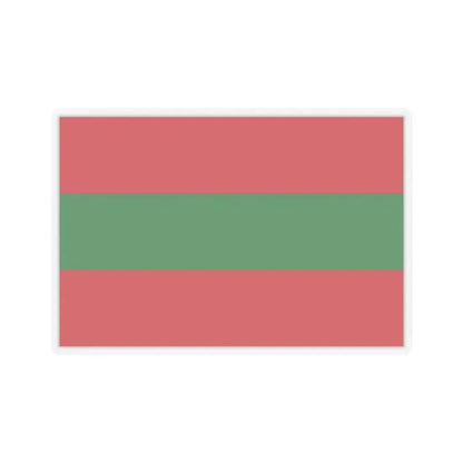 Flag of Ambato Ecuador - STICKER Vinyl Kiss-Cut Decal 4 Inch Transparent - The Sticker Space