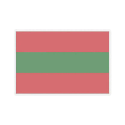 Flag of Ambato Ecuador - STICKER Vinyl Kiss-Cut Decal 6 Inch Transparent - The Sticker Space