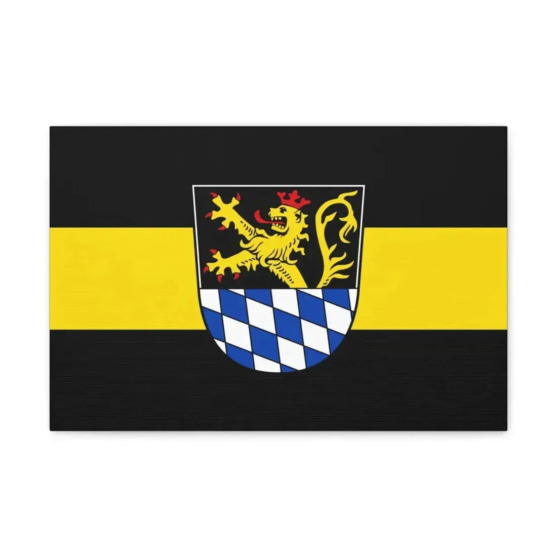 Flag of Amberg Germany - Canvas Wall Art 18″ x 12″ 1.25" - The Sticker Space