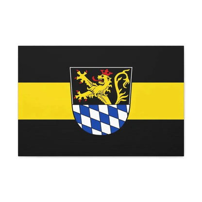 Flag of Amberg Germany - Canvas Wall Art 24″ x 16″ 1.25" - The Sticker Space