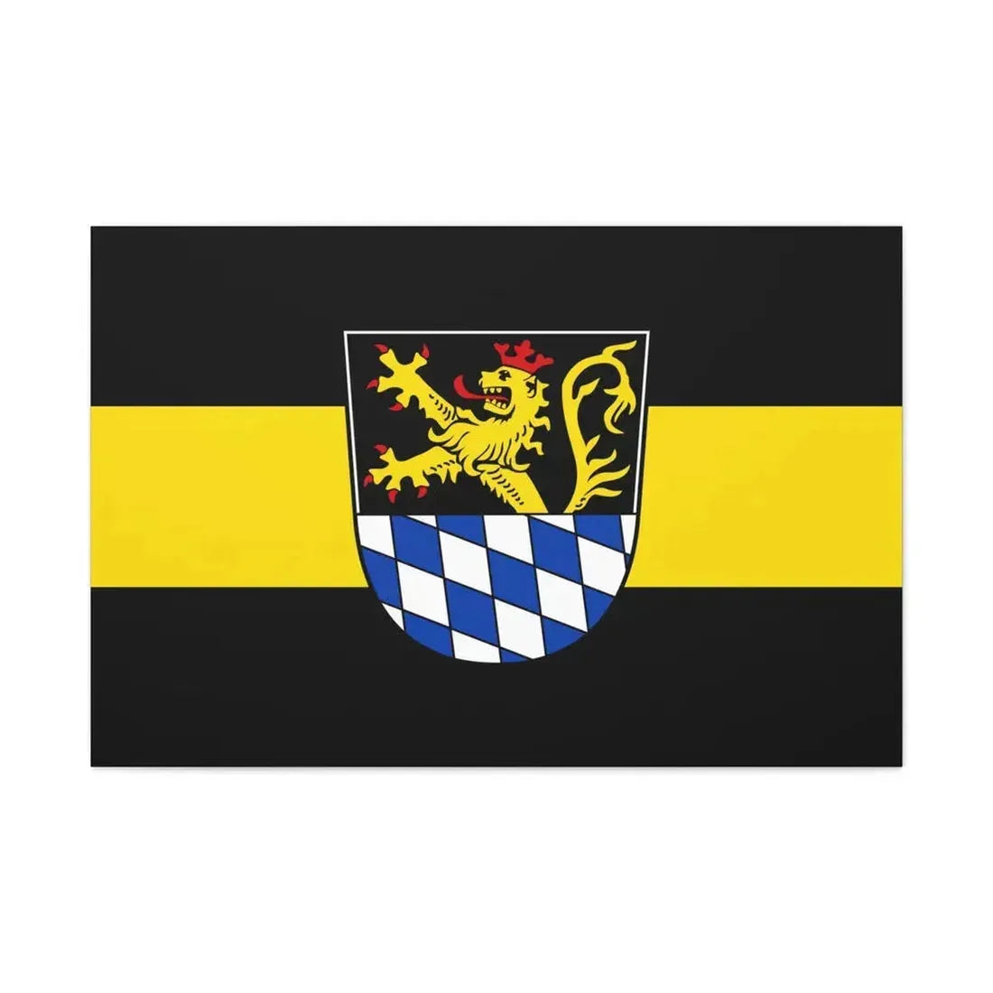 Flag of Amberg Germany - Canvas Wall Art 36" x 24" 1.25" - The Sticker Space