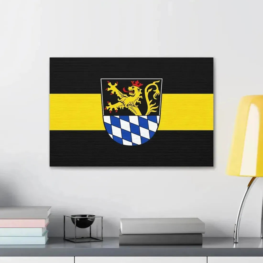 Flag of Amberg Germany - Canvas Wall Art - The Sticker Space