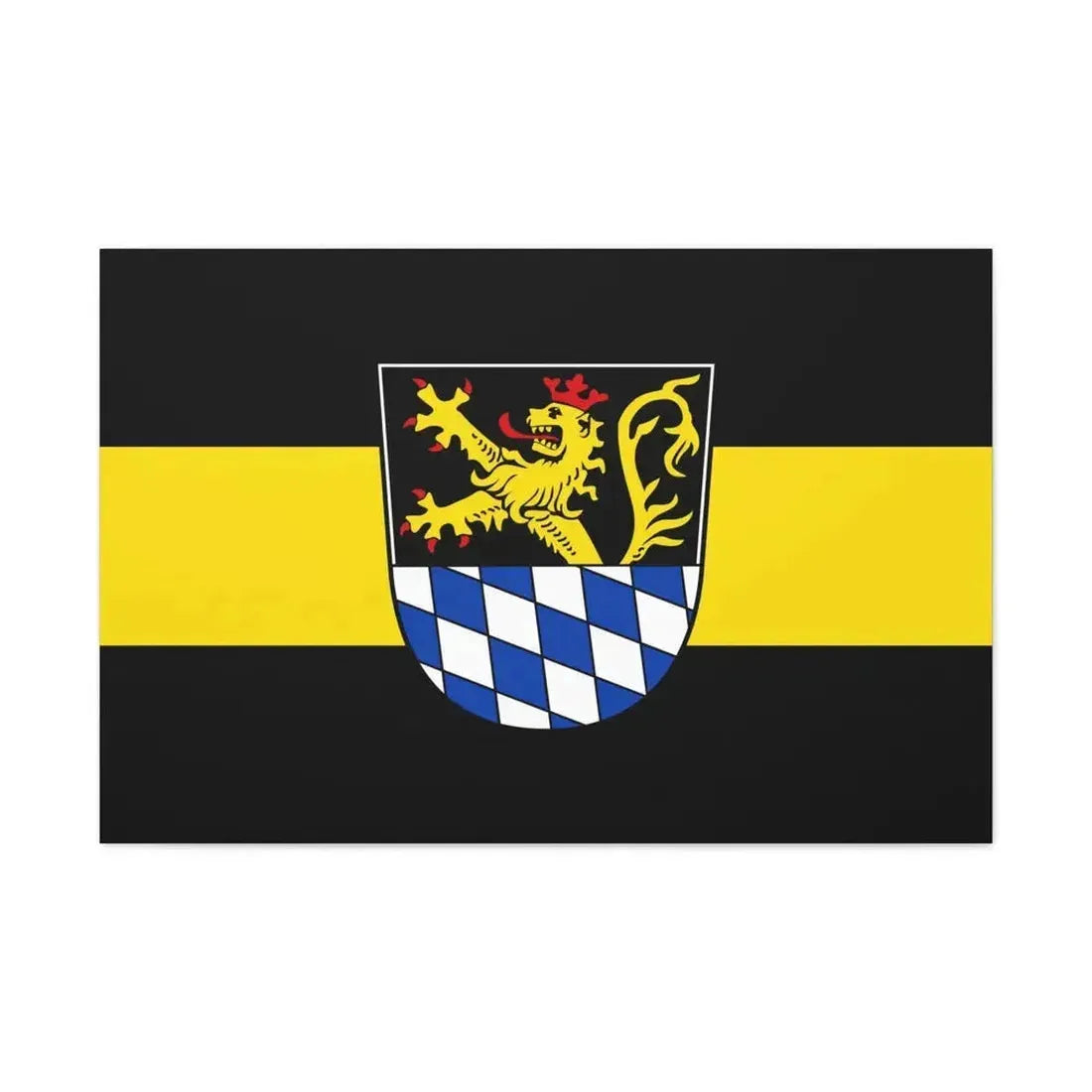 Flag of Amberg Germany - Canvas Wall Art - The Sticker Space