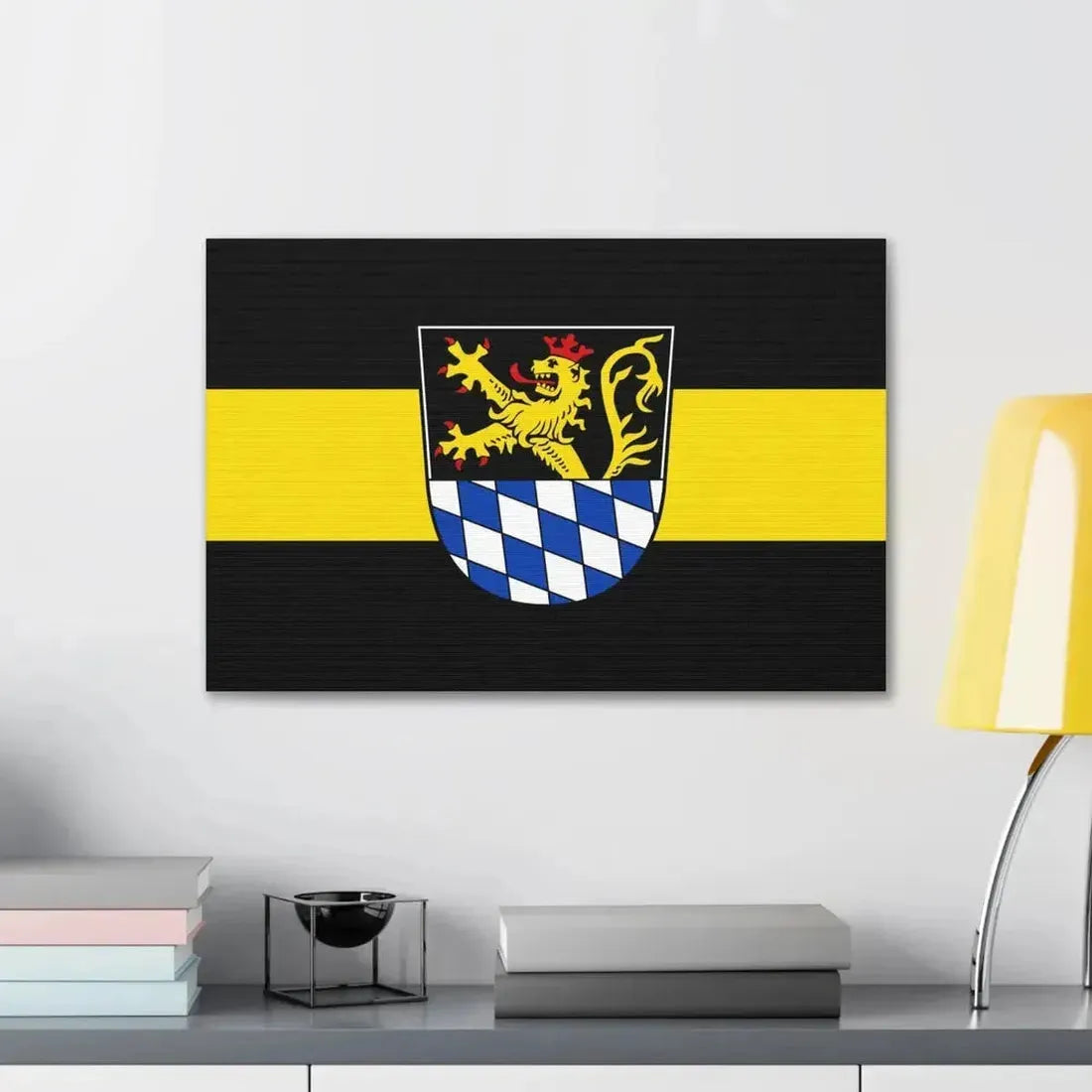 Flag of Amberg Germany - Canvas Wall Art - The Sticker Space
