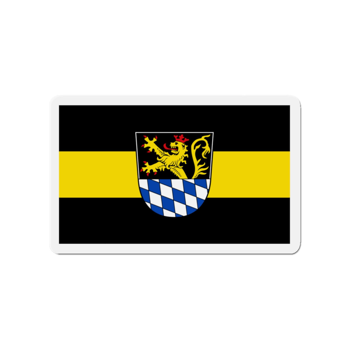 Flag of Amberg Germany - Die-Cut Magnet-3" x 3"-The Sticker Space