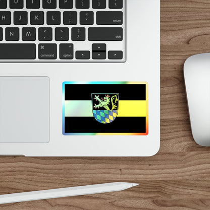 Flag of Amberg Germany Holographic STICKER Die-Cut Vinyl Decal-The Sticker Space