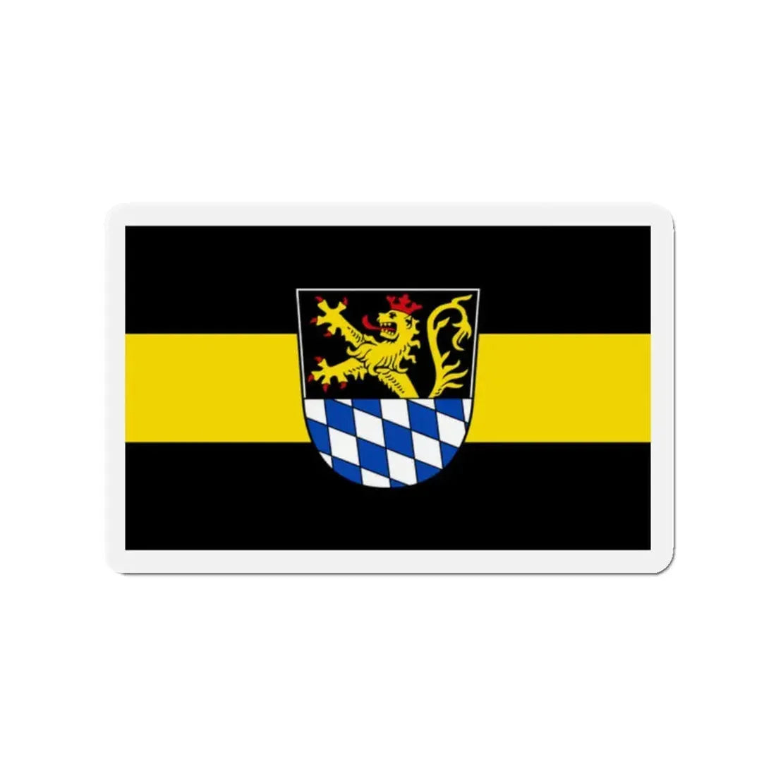 Flag of Amberg Germany - Refrigerator Magnet 2 Inch - The Sticker Space