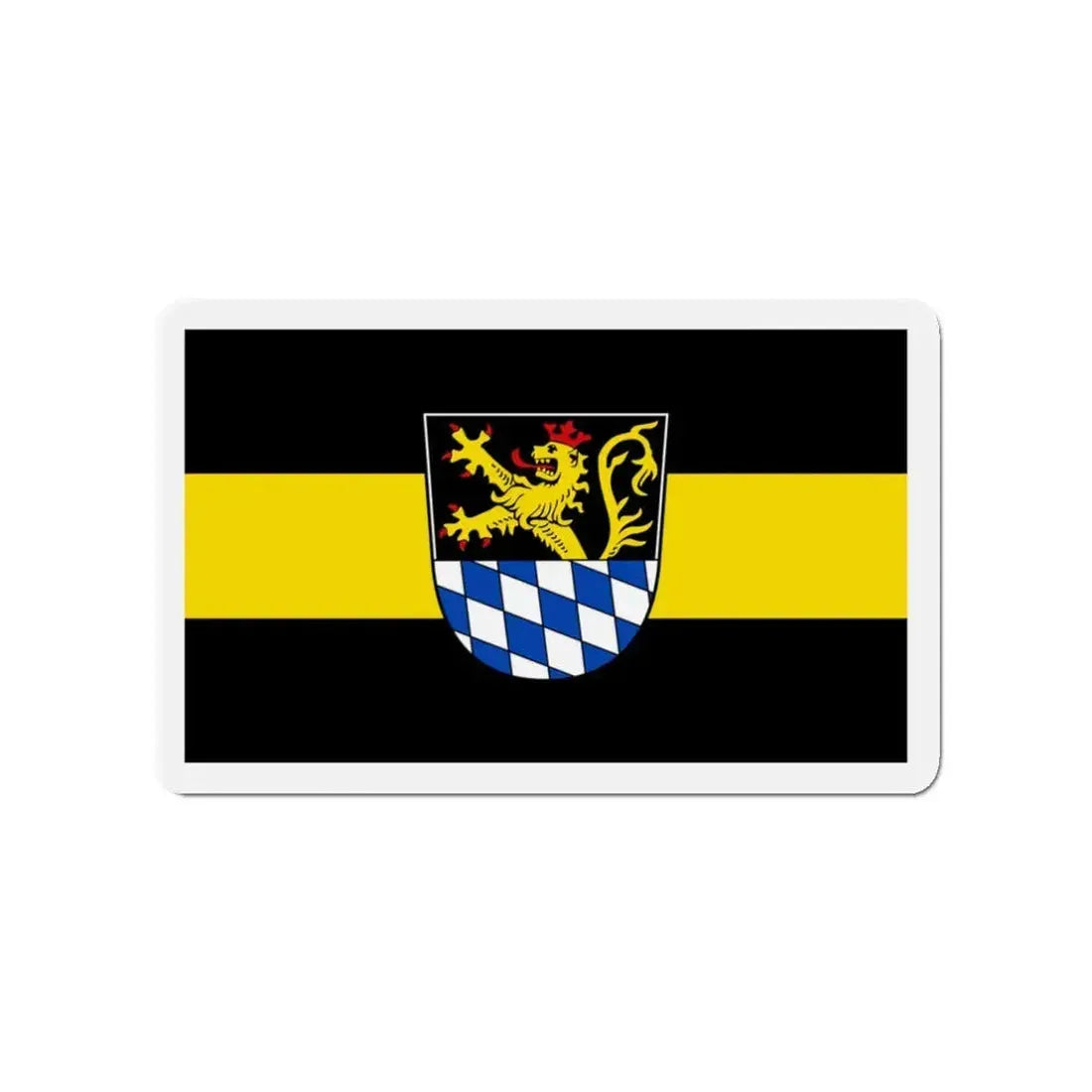 Flag of Amberg Germany - Refrigerator Magnet 3 Inch - The Sticker Space