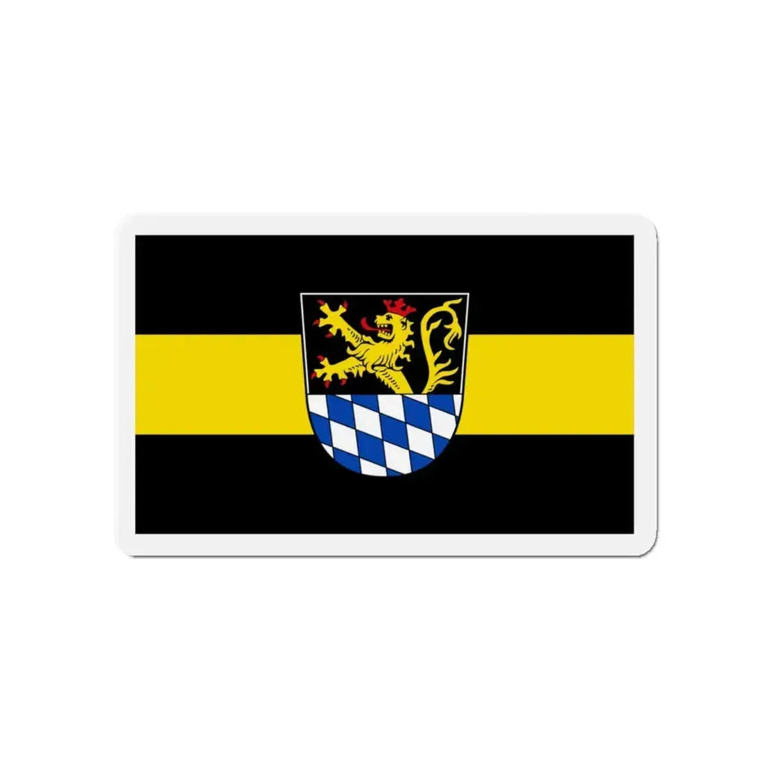 Flag of Amberg Germany - Refrigerator Magnet 4 Inch - The Sticker Space