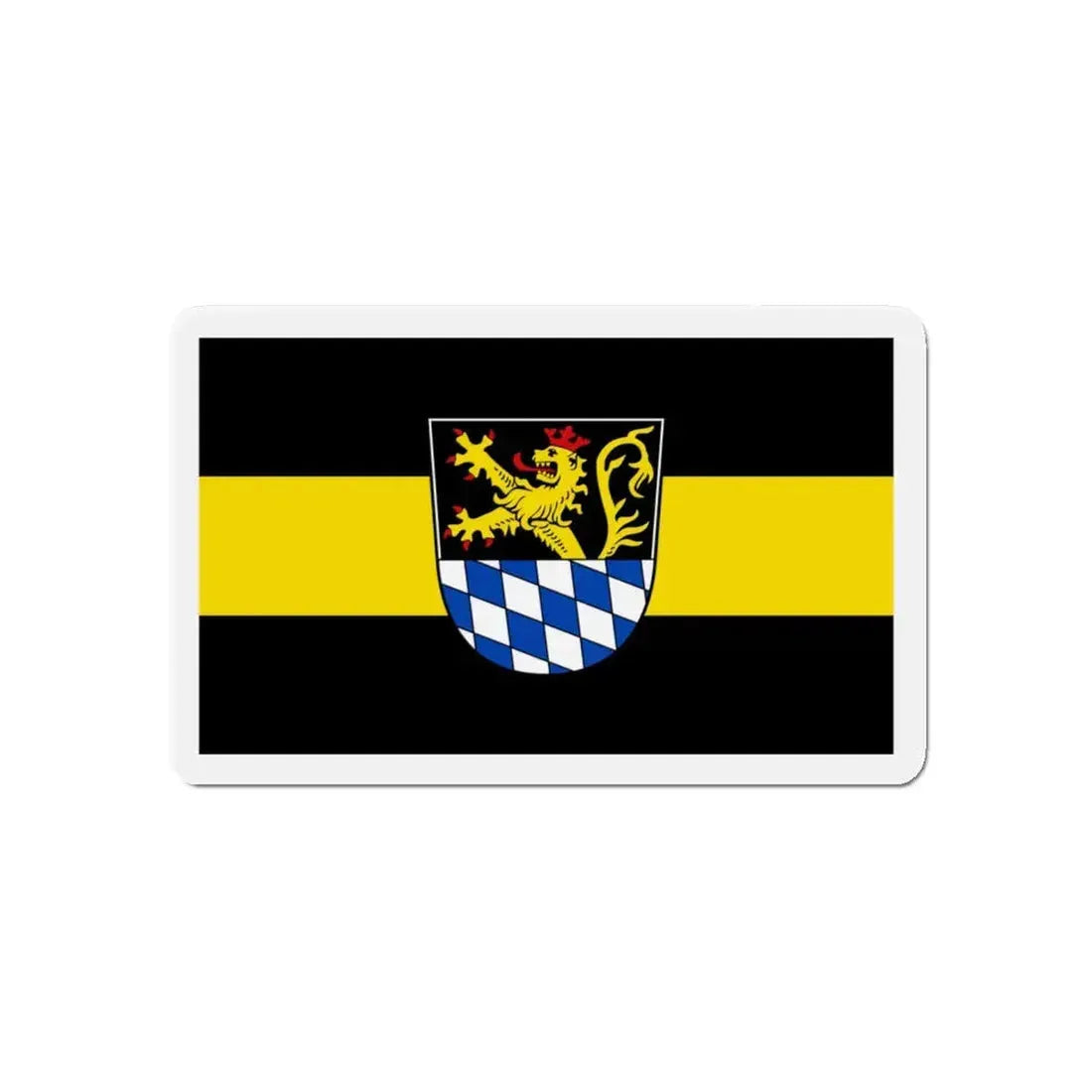 Flag of Amberg Germany - Refrigerator Magnet 5 Inch - The Sticker Space