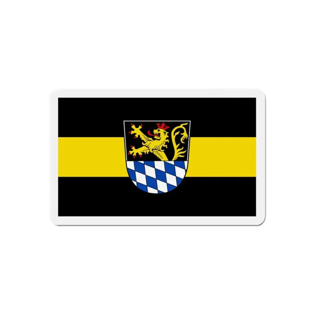 Flag of Amberg Germany - Refrigerator Magnet 6 Inch - The Sticker Space