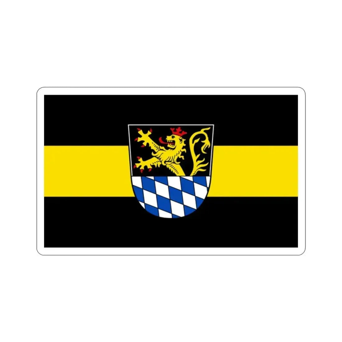 Flag of Amberg Germany STICKER Vinyl Die-Cut Decal 2 Inch - The Sticker Space