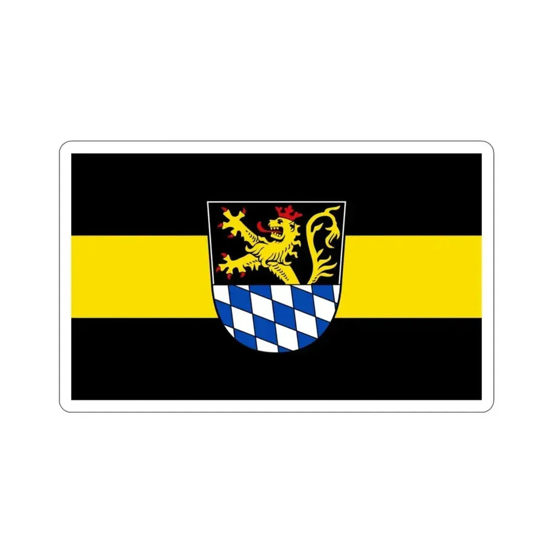 Flag of Amberg Germany STICKER Vinyl Die-Cut Decal 3 Inch - The Sticker Space