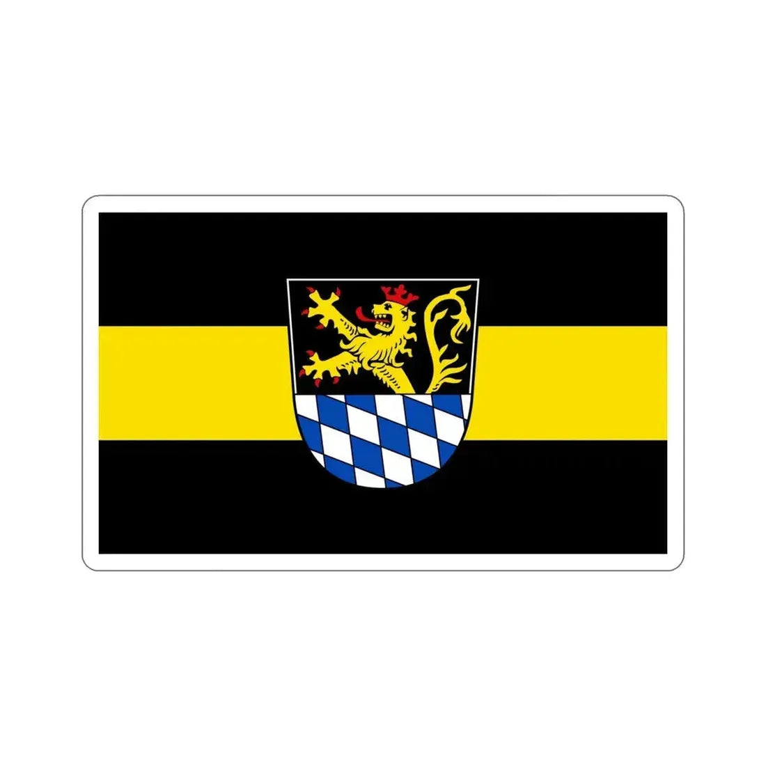 Flag of Amberg Germany STICKER Vinyl Die-Cut Decal 5 Inch - The Sticker Space