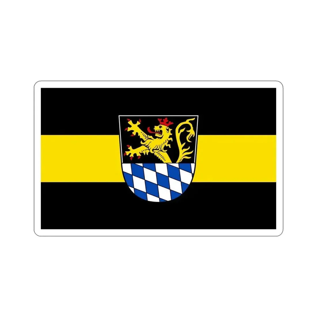Flag of Amberg Germany STICKER Vinyl Die-Cut Decal 6 Inch - The Sticker Space