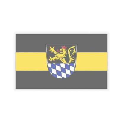 Flag of Amberg Germany - STICKER Vinyl Kiss-Cut Decal 3 Inch Transparent - The Sticker Space