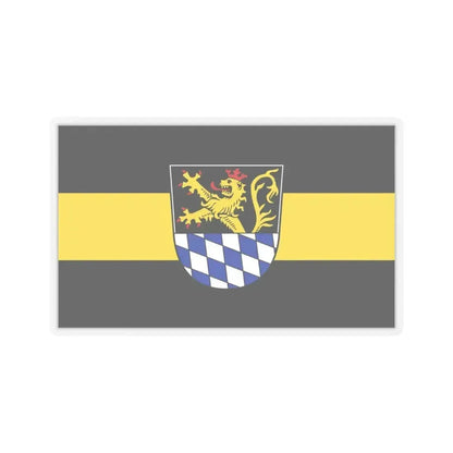 Flag of Amberg Germany - STICKER Vinyl Kiss-Cut Decal 4 Inch Transparent - The Sticker Space
