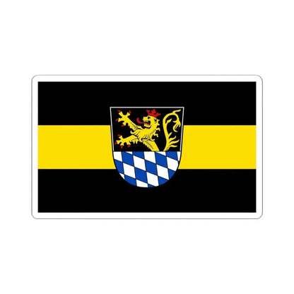 Flag of Amberg Germany - STICKER Vinyl Kiss-Cut Decal 4 Inch White - The Sticker Space