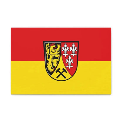 Flag of Amberg Sulzbach Germany - Canvas Wall Art 18″ x 12″ 1.25" - The Sticker Space