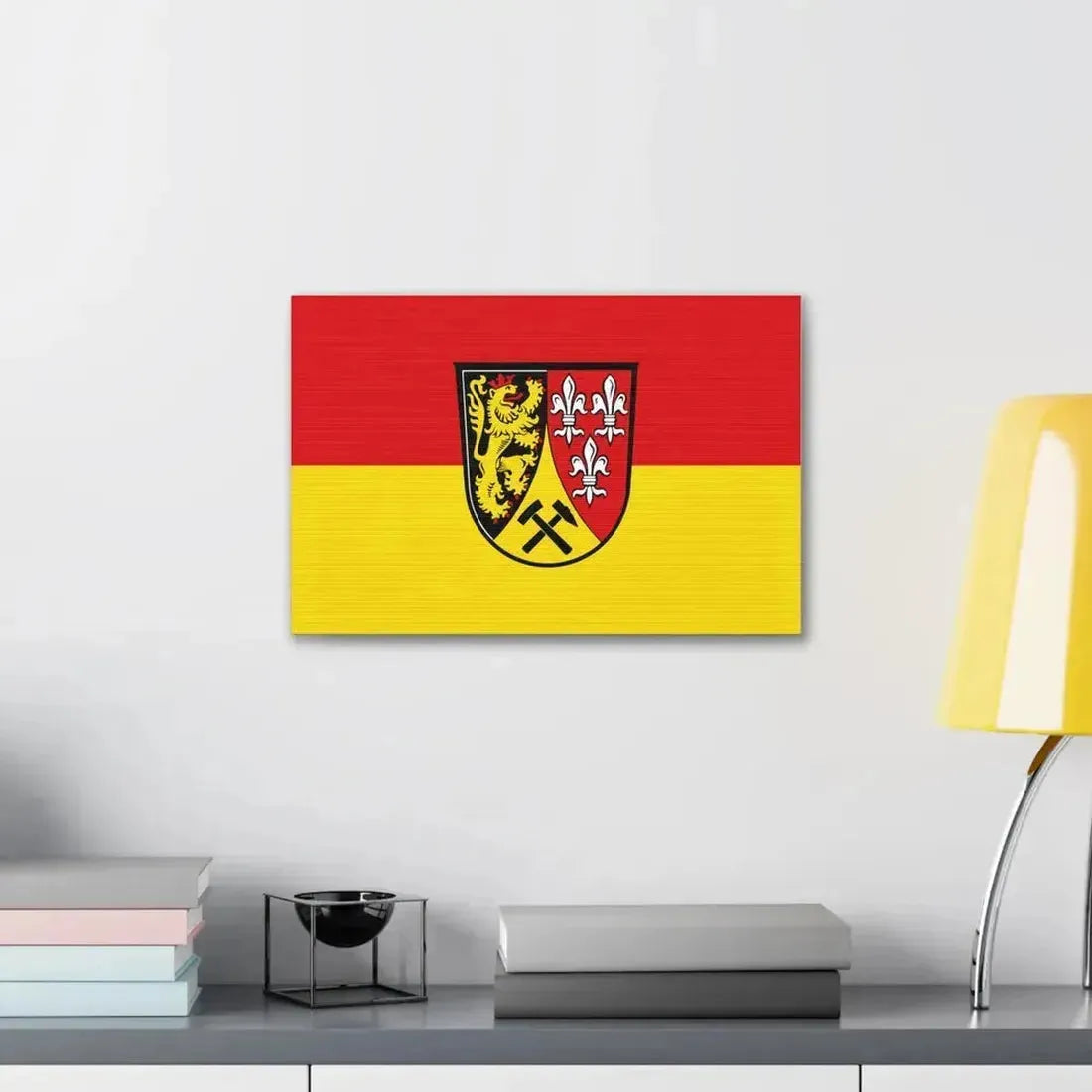 Flag of Amberg Sulzbach Germany - Canvas Wall Art - The Sticker Space