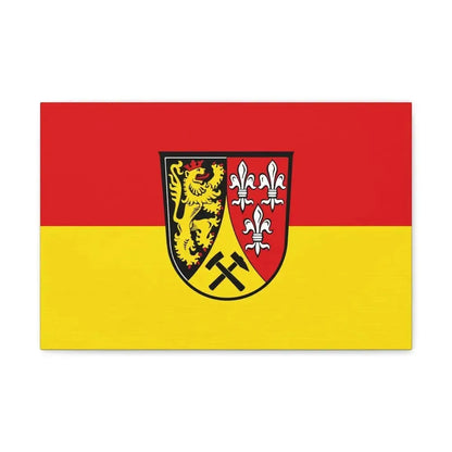 Flag of Amberg Sulzbach Germany - Canvas Wall Art - The Sticker Space