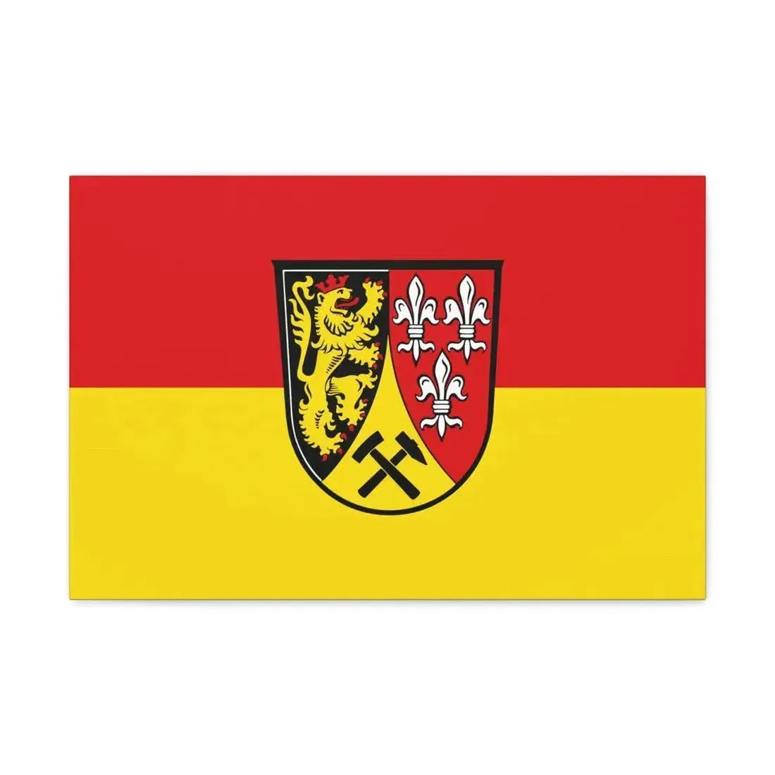 Flag of Amberg Sulzbach Germany - Canvas Wall Art - The Sticker Space
