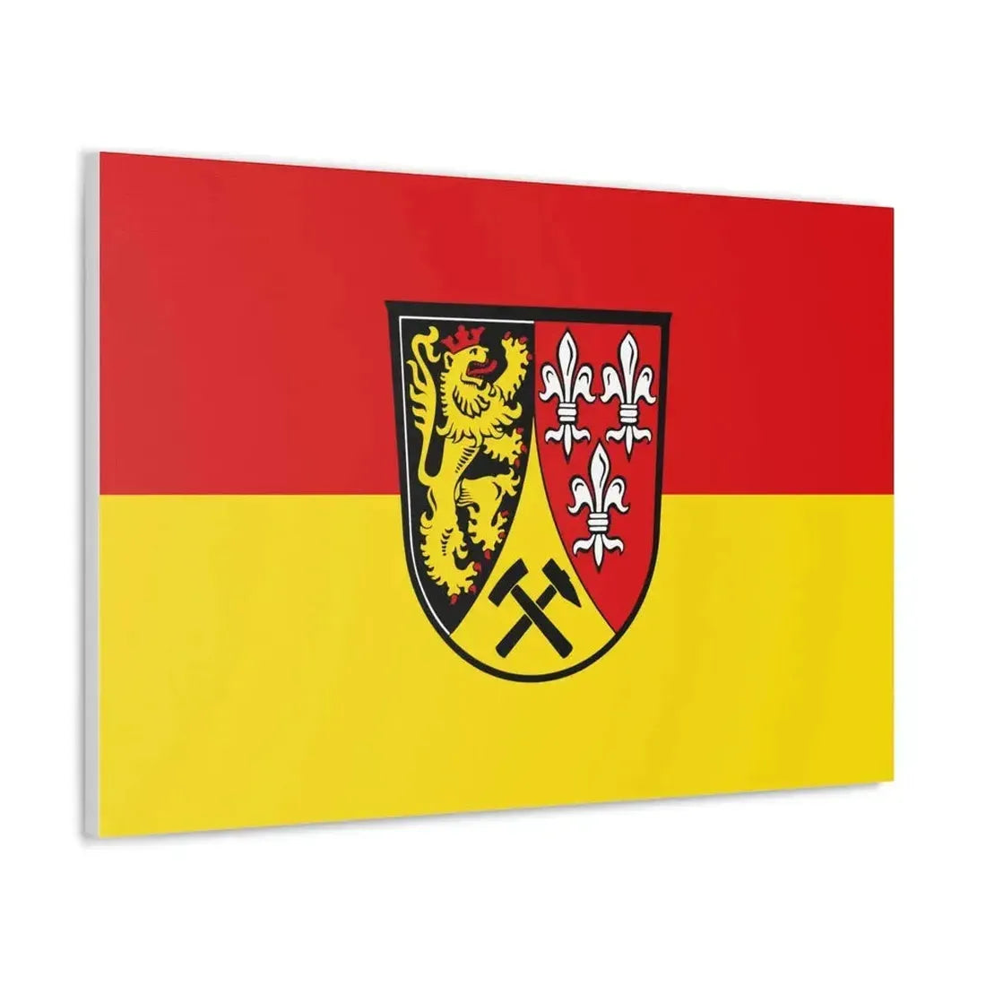 Flag of Amberg Sulzbach Germany - Canvas Wall Art - The Sticker Space