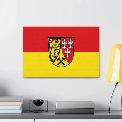 Flag of Amberg Sulzbach Germany - Canvas Wall Art - The Sticker Space