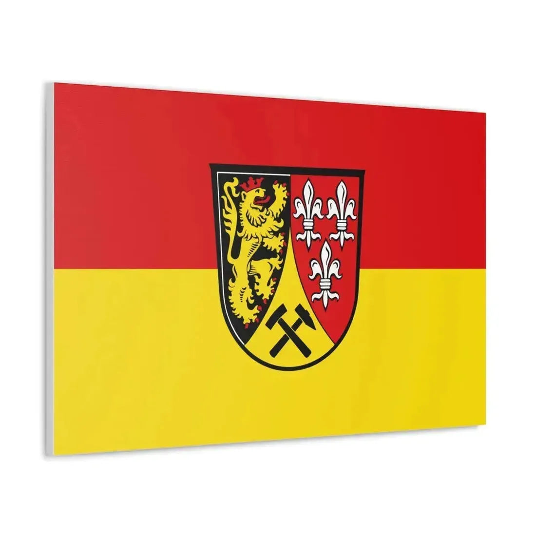 Flag of Amberg Sulzbach Germany - Canvas Wall Art - The Sticker Space