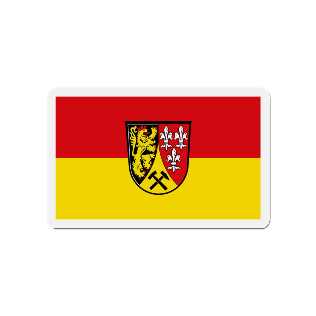 Flag of Amberg Sulzbach Germany - Die-Cut Magnet-4" x 4"-The Sticker Space