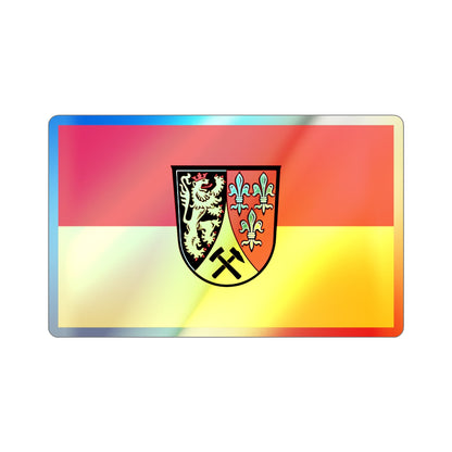 Flag of Amberg Sulzbach Germany Holographic STICKER Die-Cut Vinyl Decal-2 Inch-The Sticker Space