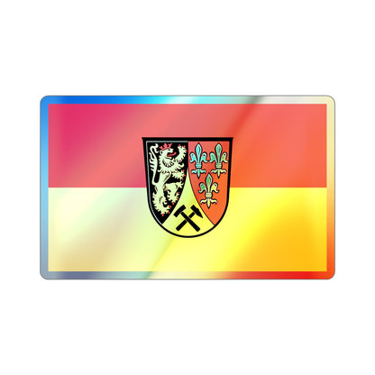 Flag of Amberg Sulzbach Germany Holographic STICKER Die-Cut Vinyl Decal-4 Inch-The Sticker Space