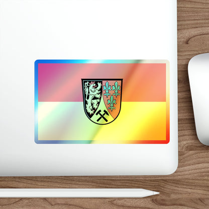 Flag of Amberg Sulzbach Germany Holographic STICKER Die-Cut Vinyl Decal-The Sticker Space