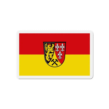 Flag of Amberg Sulzbach Germany - Refrigerator Magnet 4 Inch - The Sticker Space