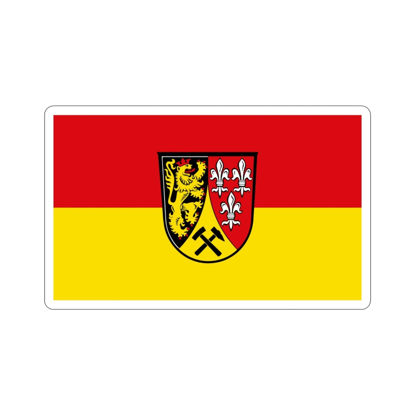 Flag of Amberg Sulzbach Germany STICKER Vinyl Die-Cut Decal-3 Inch-The Sticker Space