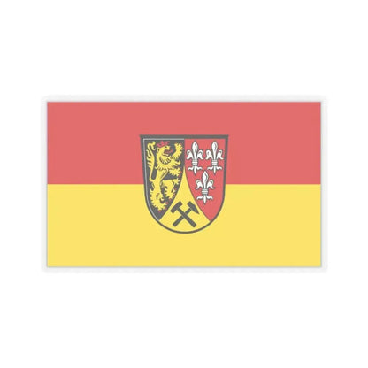 Flag of Amberg Sulzbach Germany - STICKER Vinyl Kiss-Cut Decal 2 Inch Transparent - The Sticker Space