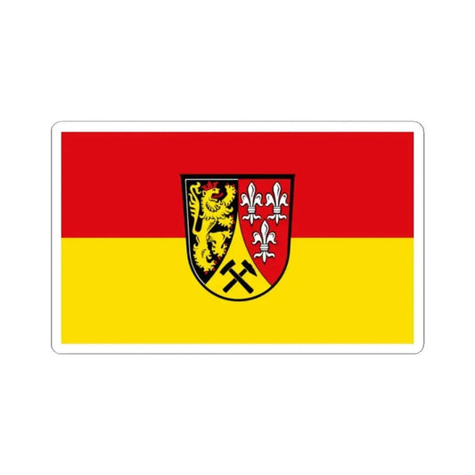 Flag of Amberg Sulzbach Germany - STICKER Vinyl Kiss-Cut Decal 2 Inch White - The Sticker Space