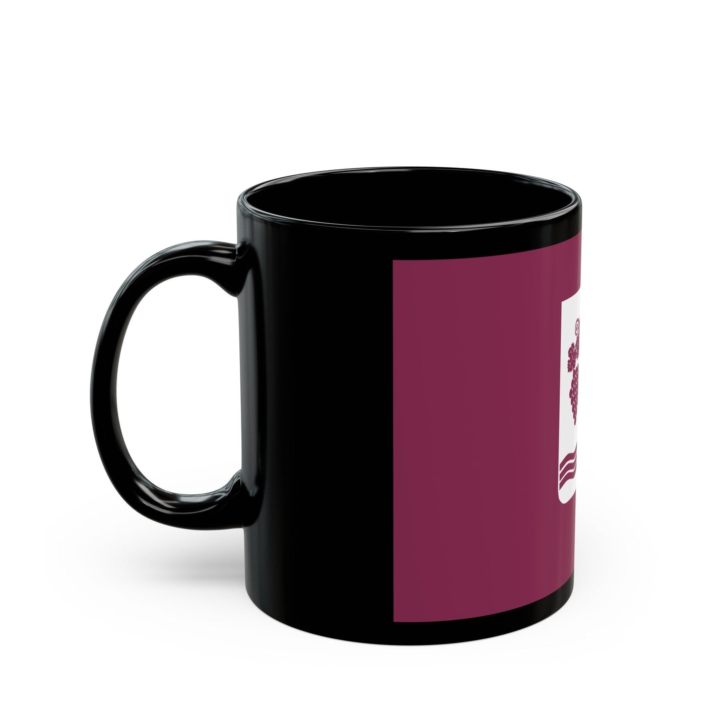 Flag of Ambrolauri Georgia - Black Coffee Mug-The Sticker Space