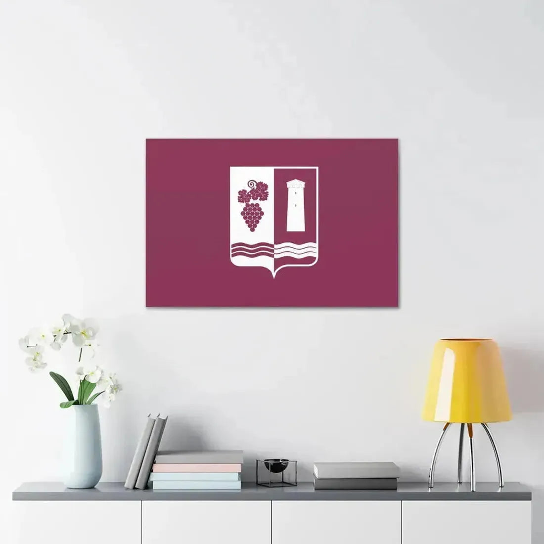 Flag of Ambrolauri Georgia - Canvas Wall Art - The Sticker Space