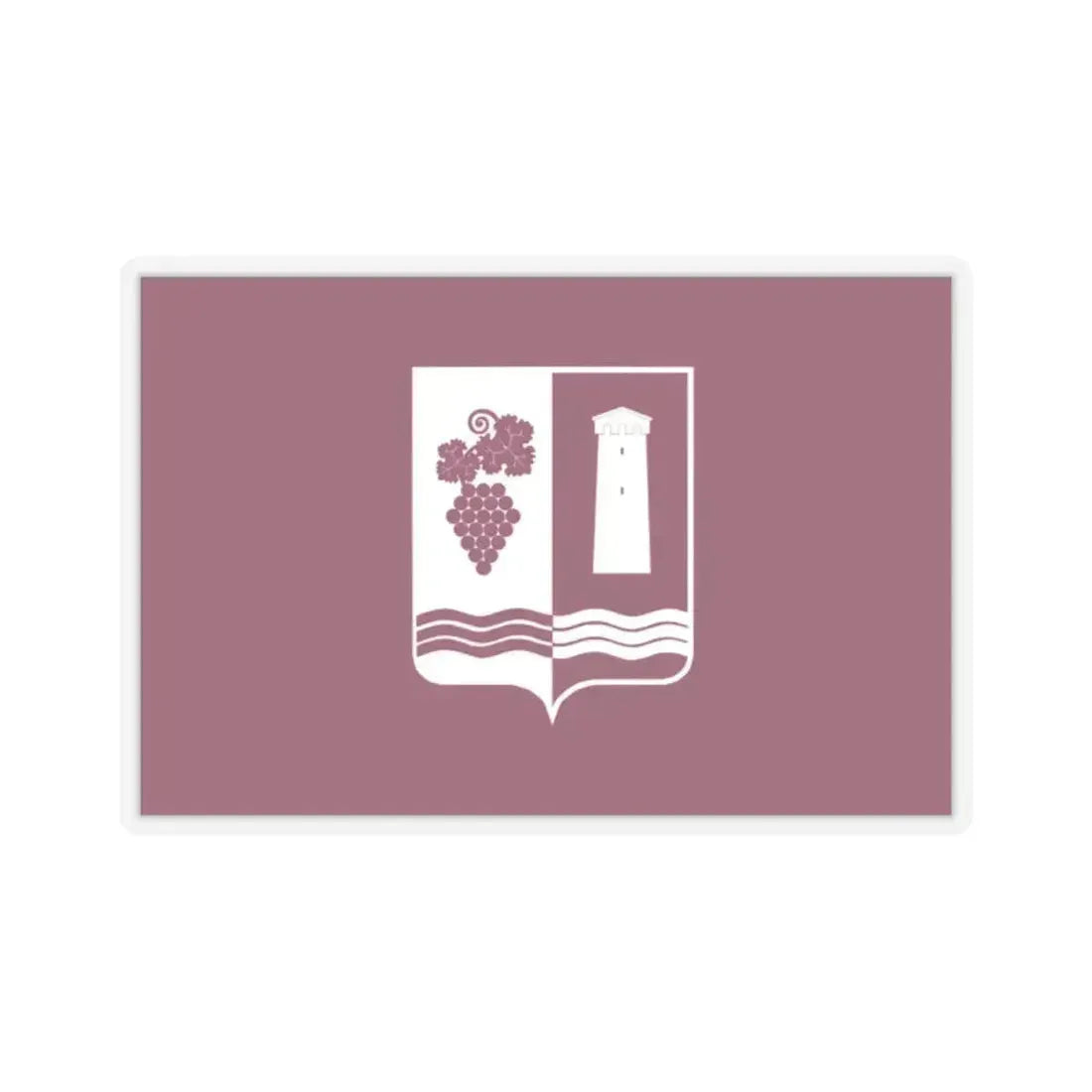 Flag of Ambrolauri Georgia - STICKER Vinyl Kiss-Cut Decal 2 Inch Transparent - The Sticker Space