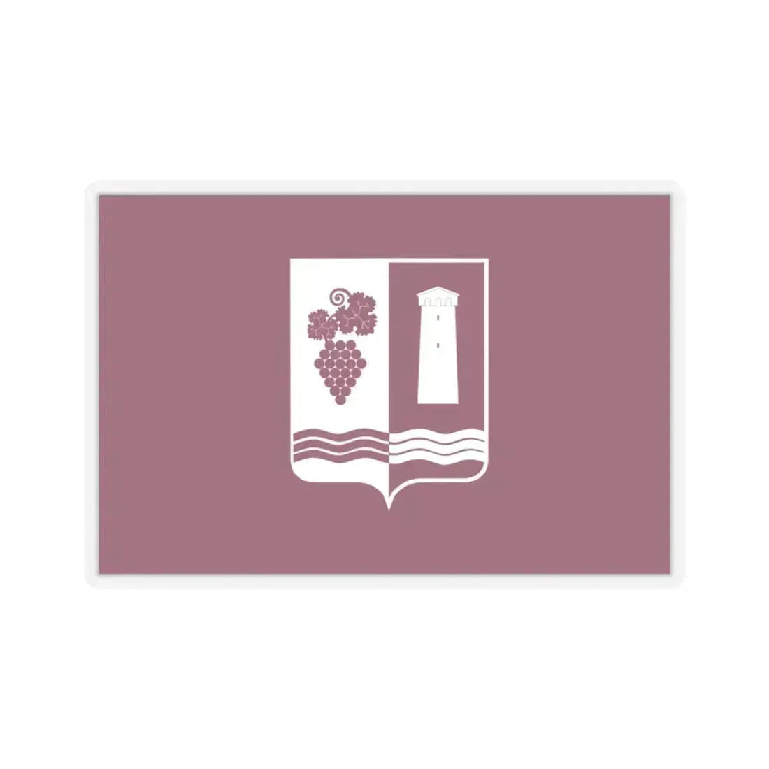 Flag of Ambrolauri Georgia - STICKER Vinyl Kiss-Cut Decal 3 Inch Transparent - The Sticker Space