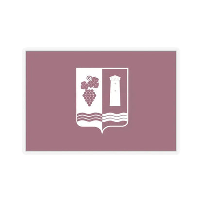 Flag of Ambrolauri Georgia - STICKER Vinyl Kiss-Cut Decal 4 Inch Transparent - The Sticker Space